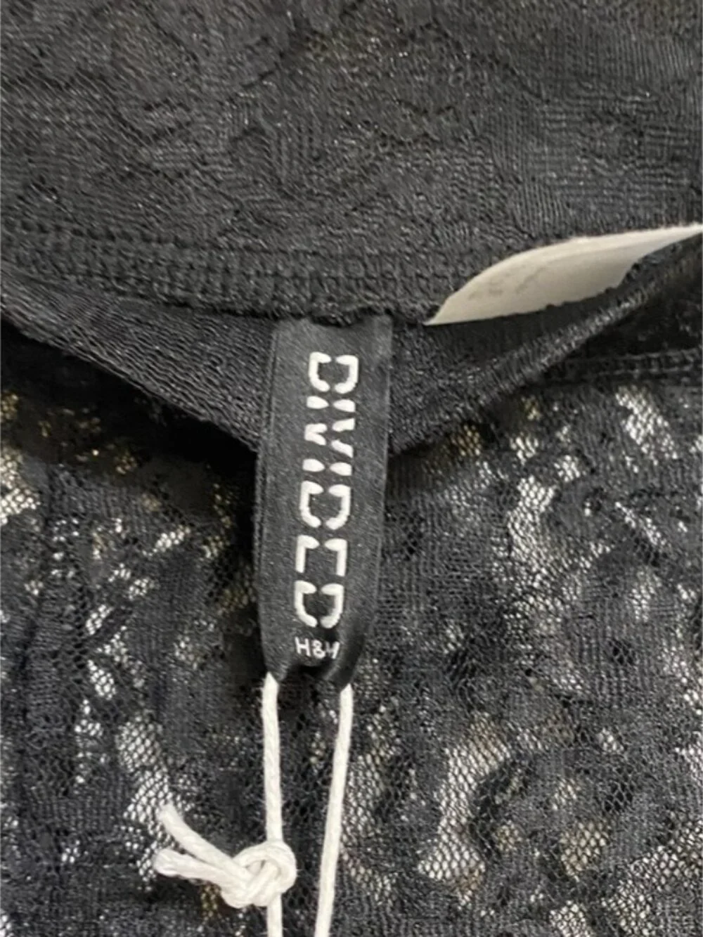 H&M Black Lace Sheer Leggings Size S - Picture 5 of 9